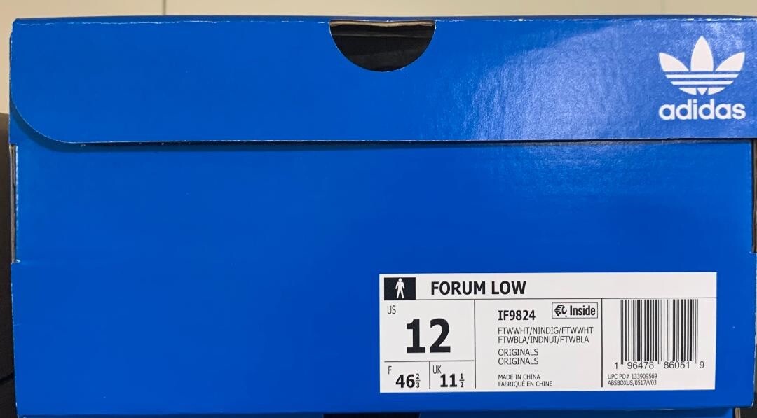 Adidas Forum Low Trainers Mens Sneaker Shoes IF9824 Size 12 New