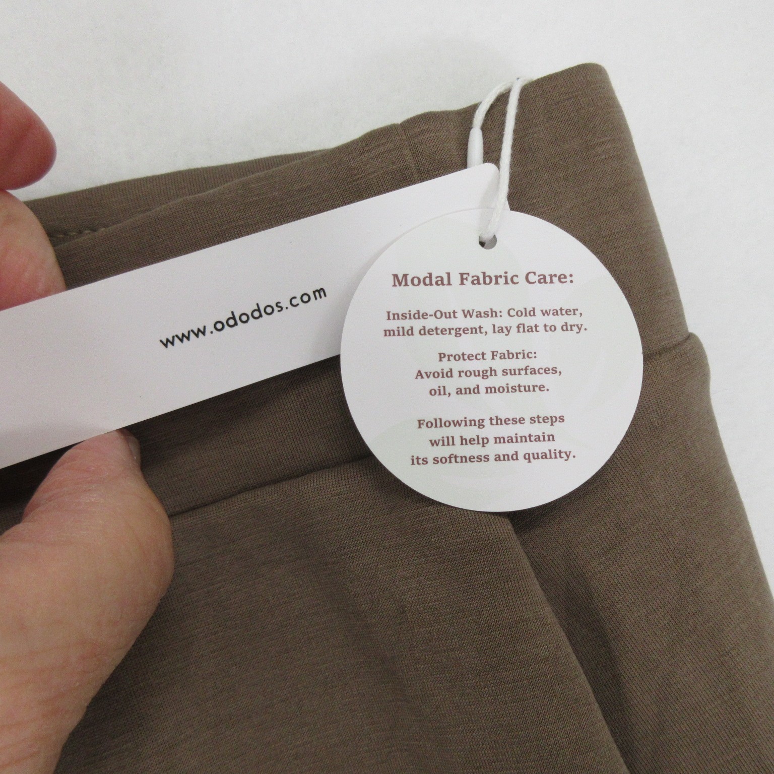 Ododos Womens Pants XL Brown Wide Leg Pull On Pockets Stretch New
