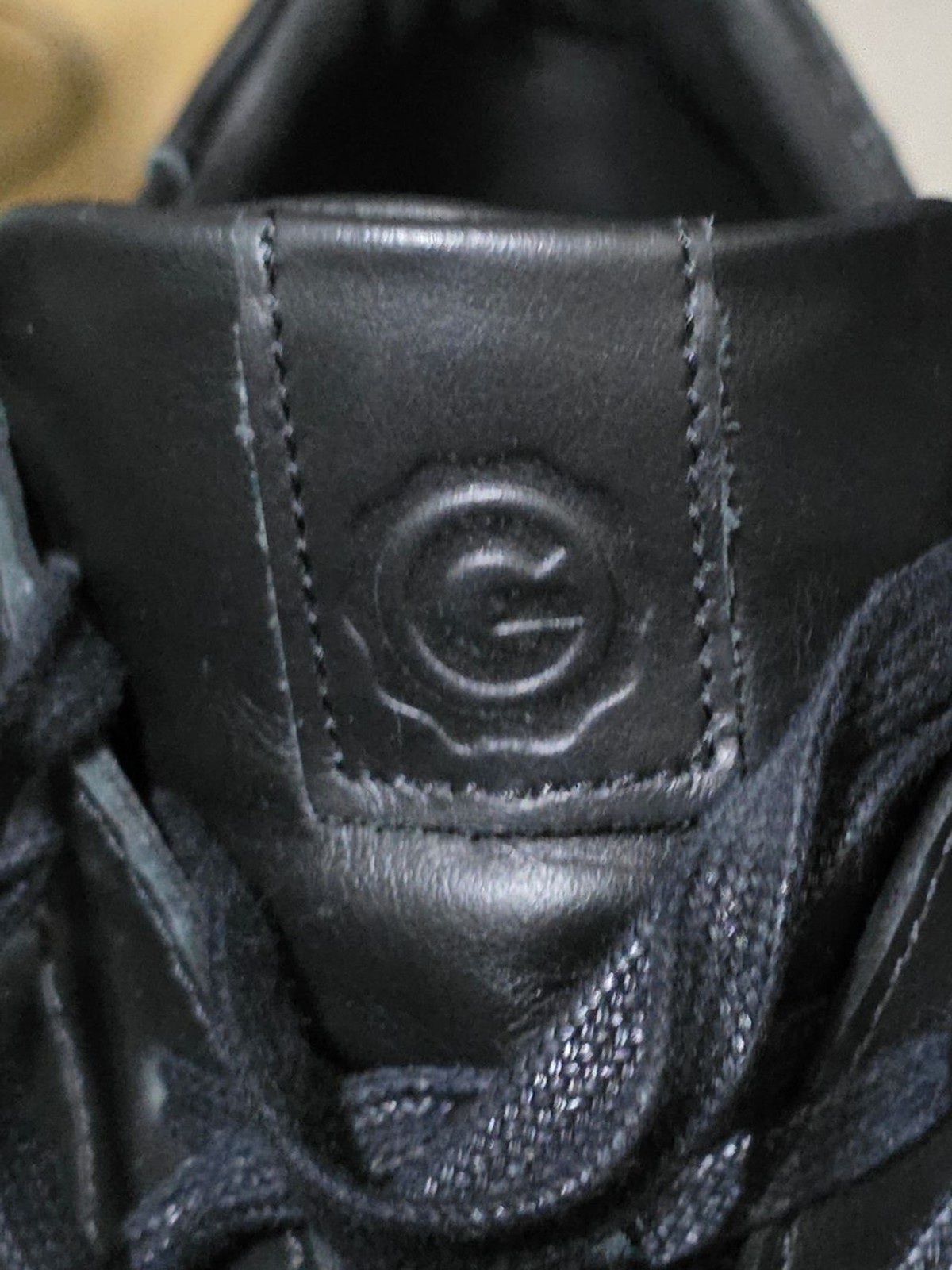 Greats Black Leather Sneakers with White Rubber Soles Used Size 9