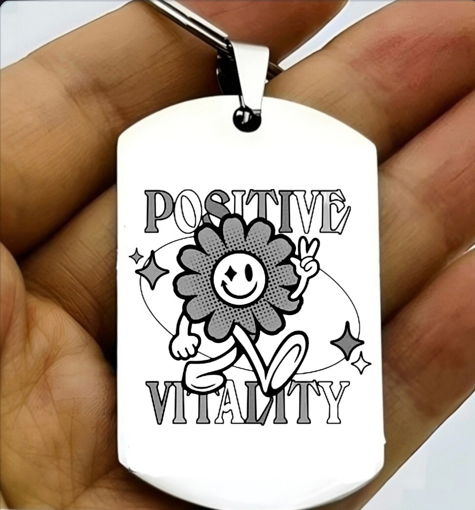 Positive Vitality Sunflower Hot Keychain