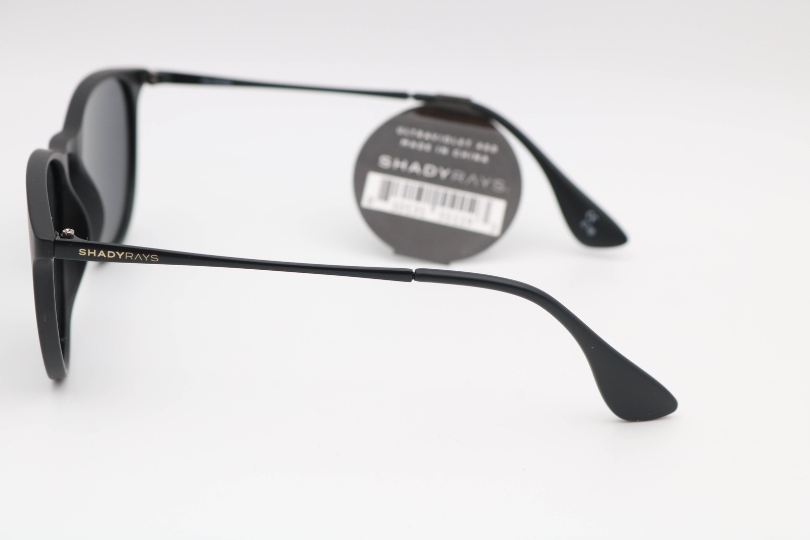 Shady Rays Allure Stealth Black Round Ls-18 Polarized Sunglasses 55-19-148