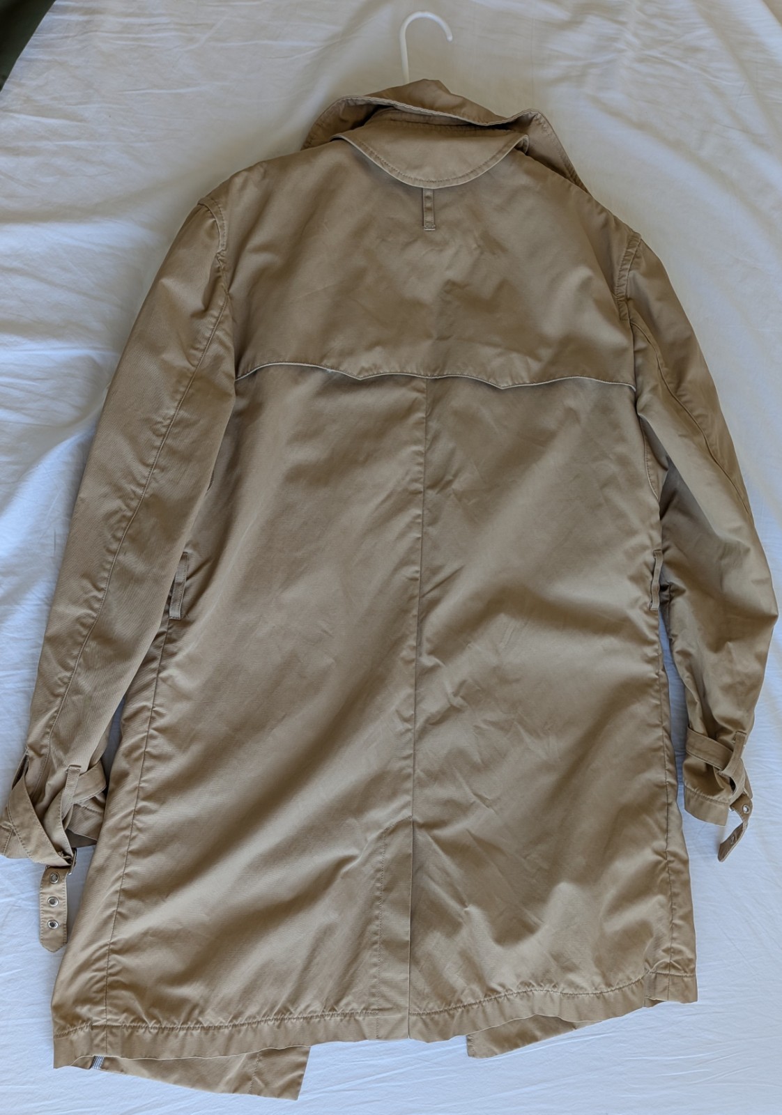 J.Press Beige Rain/Car Coat Size S/M