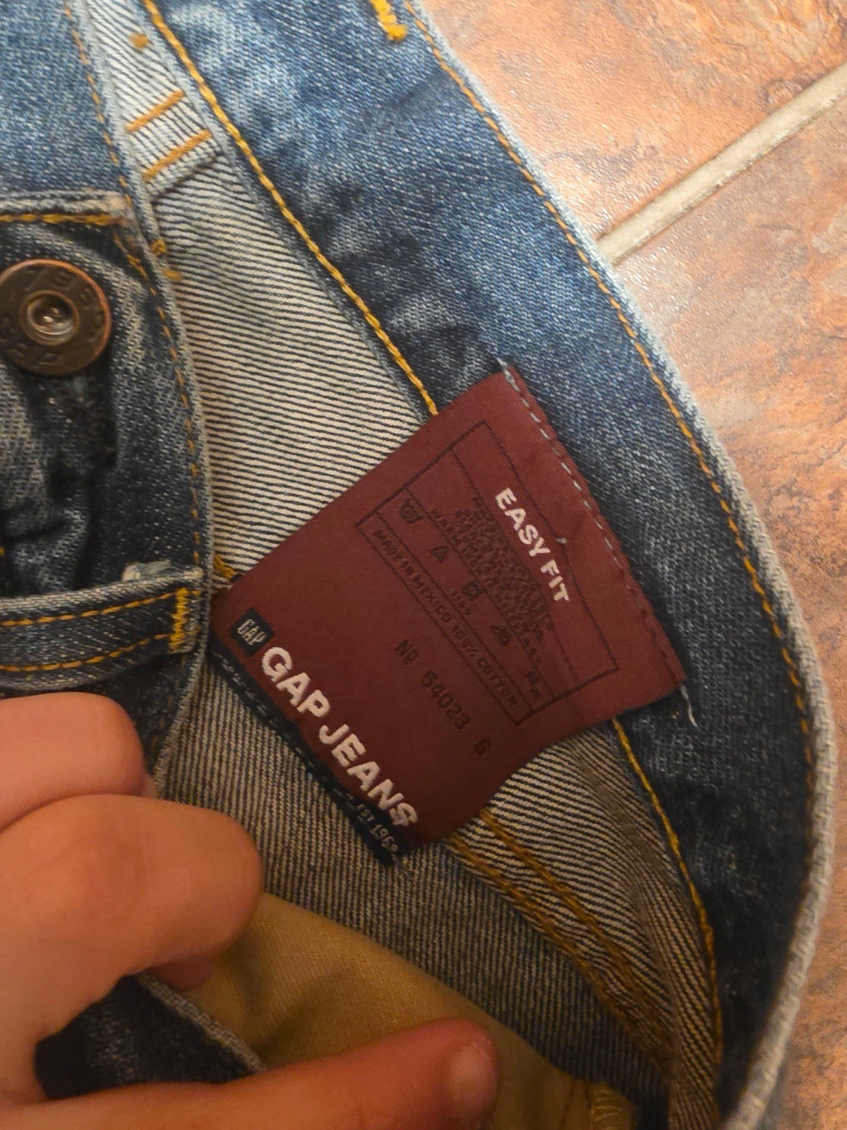 Y2K Gap 1969 Men’s Easy Fit (Size 29/30) Straight Blue Denim Jeans Cotton
