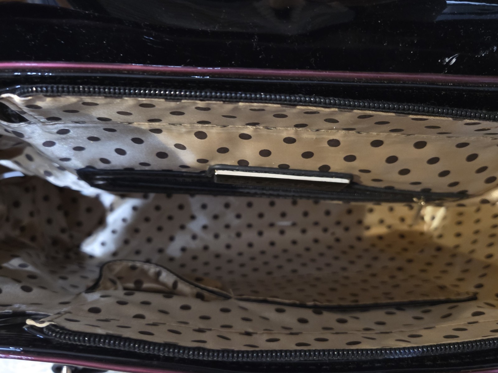 Julia And Michael Burgandy Black Handbag Purse Set