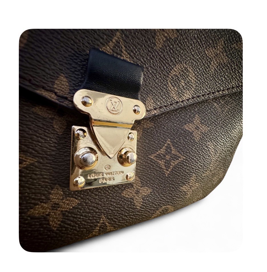Louis Vuitton Pochette Metis Monogram Braided Handle Crossbody Bag Chain Strap⁠