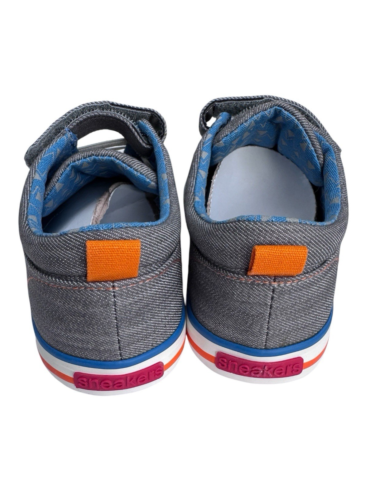 NWT! See Kai Run Grey Canvas Hook&Loop Sneakers Size 12.5 Little Boy