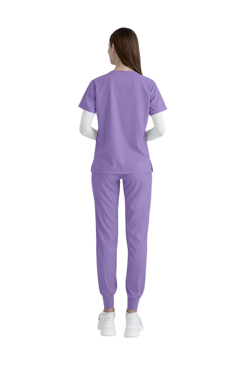 Unisex Stretch Jogger Nurse Uniform Scrub Sets Women Men V-Neck Top Elastic Pant
