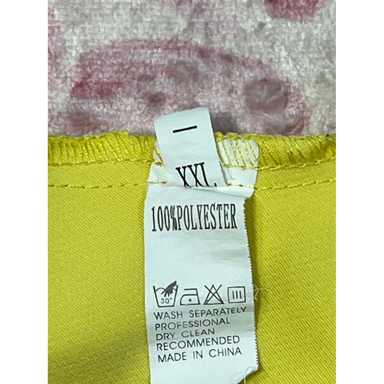 Source Unknown Bright Yellow Embroidered Mini Dress