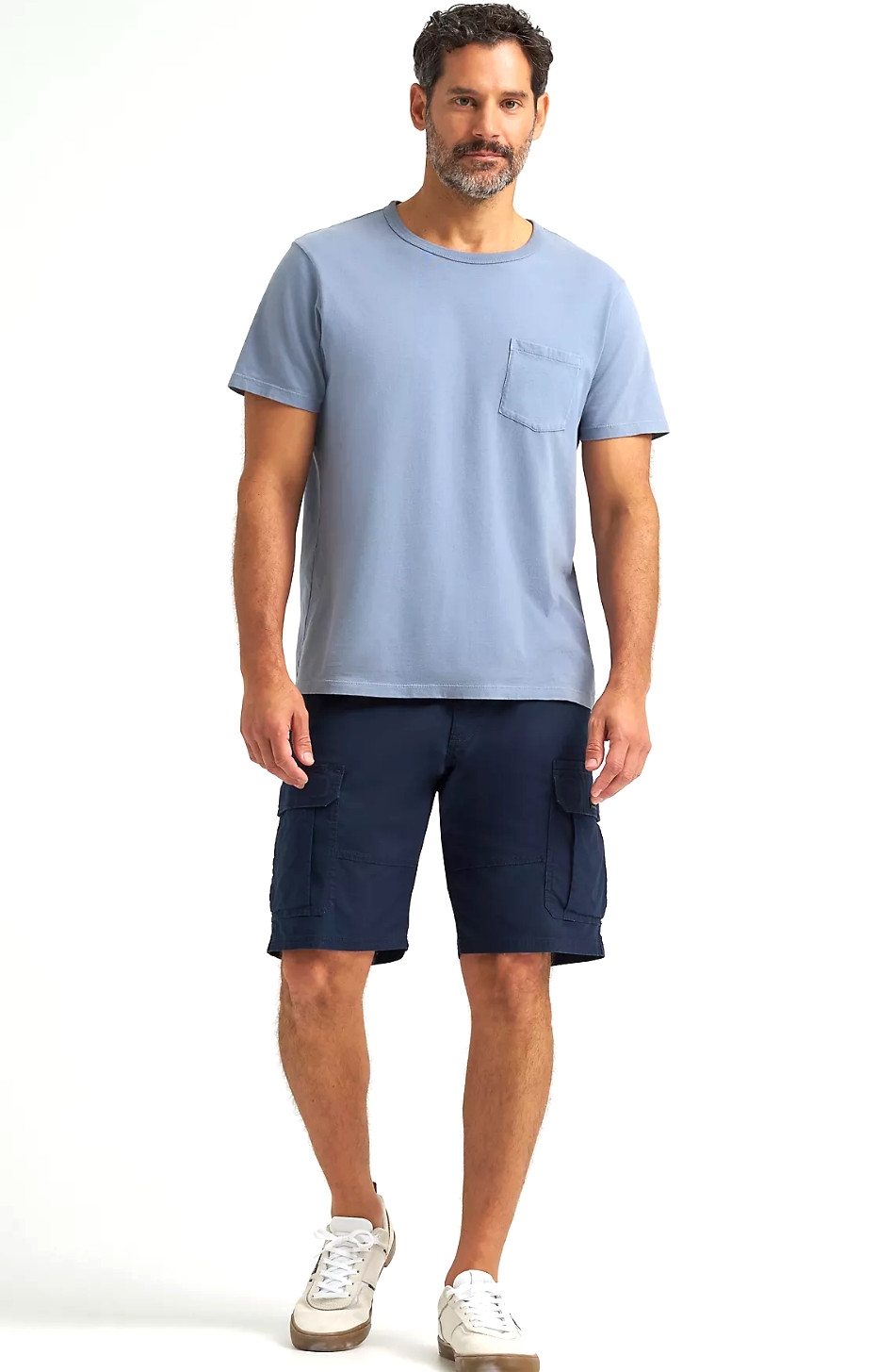 Men’s Wrangler Relaxed Fit Cargo Shorts w/ Stretch Blue 32 33 34 36 38 40 42 44