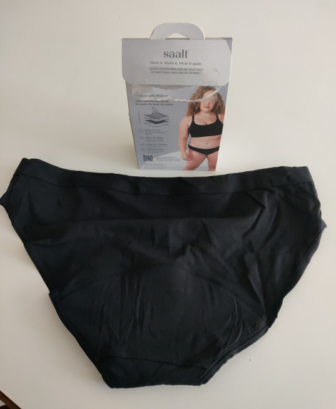 Saalt Leak Proof Period Underwear Super Absorbency Bikini Large – NEW in Box