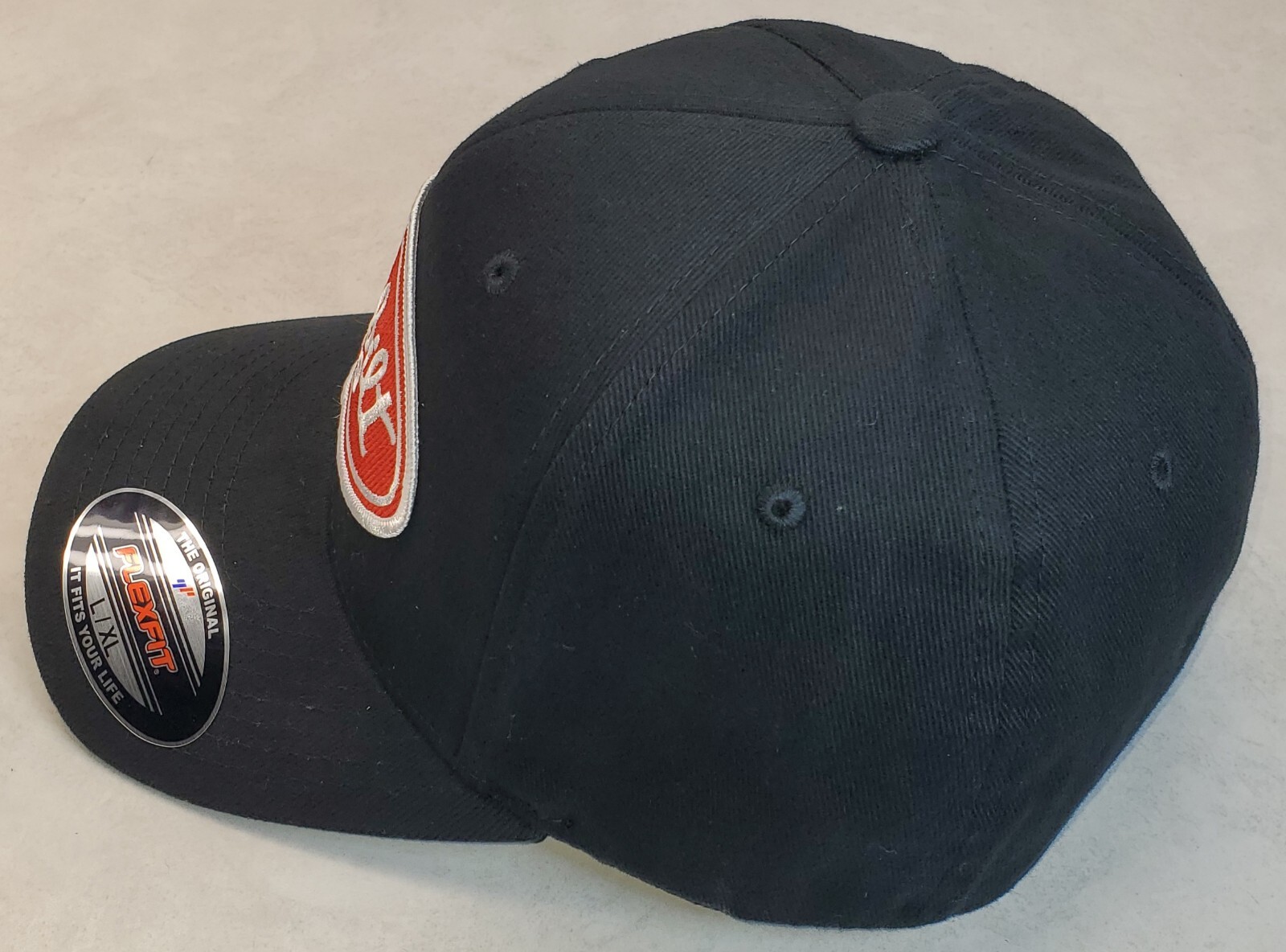 Peterbilt 379 Patch Flexfit 6277 Brushed Twill Hat / Black XXL