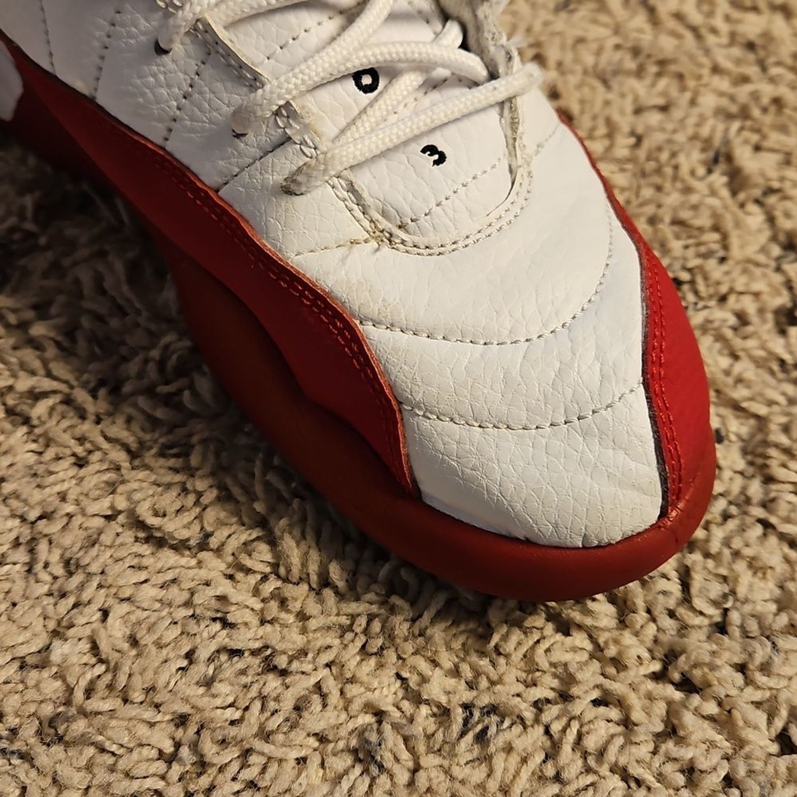 RETRO Nike Air Jordan XII – Cherry Red 2009 Boys 3