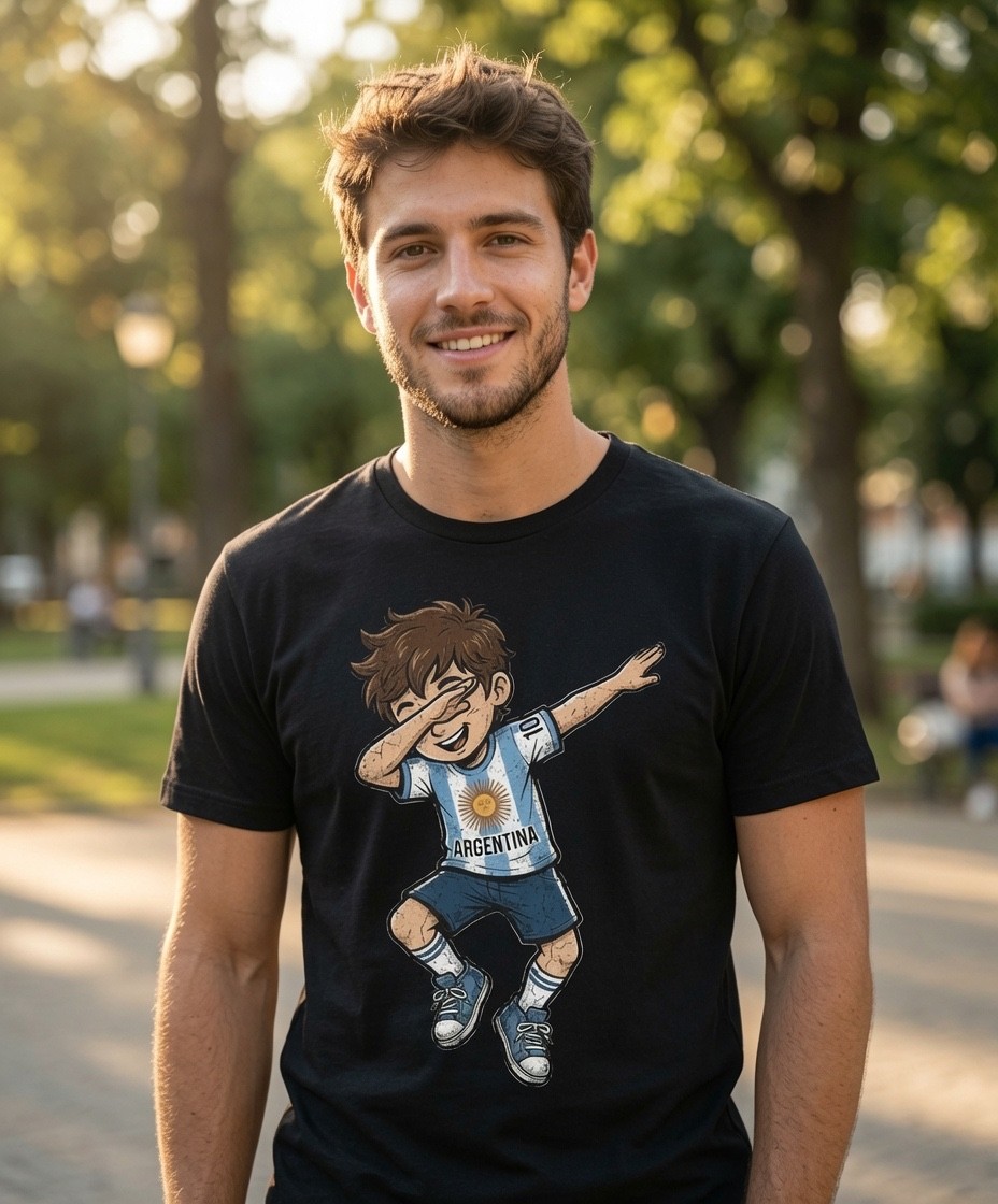 Argentina Shaka Hand Soccer Shirt Flag Fan Tee Vamos Argentina Match Day Unisex