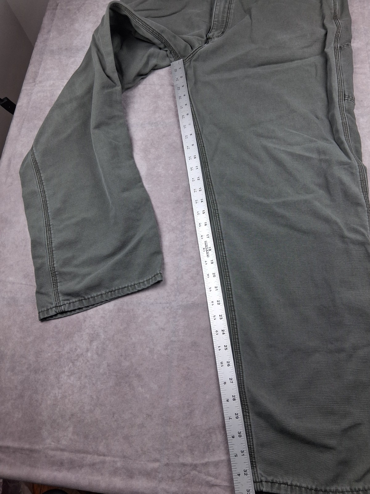 Carhartt FR Flame Resistant Pants Mens 37×33 Fit Green FRB159 MOS Loose CAT 2