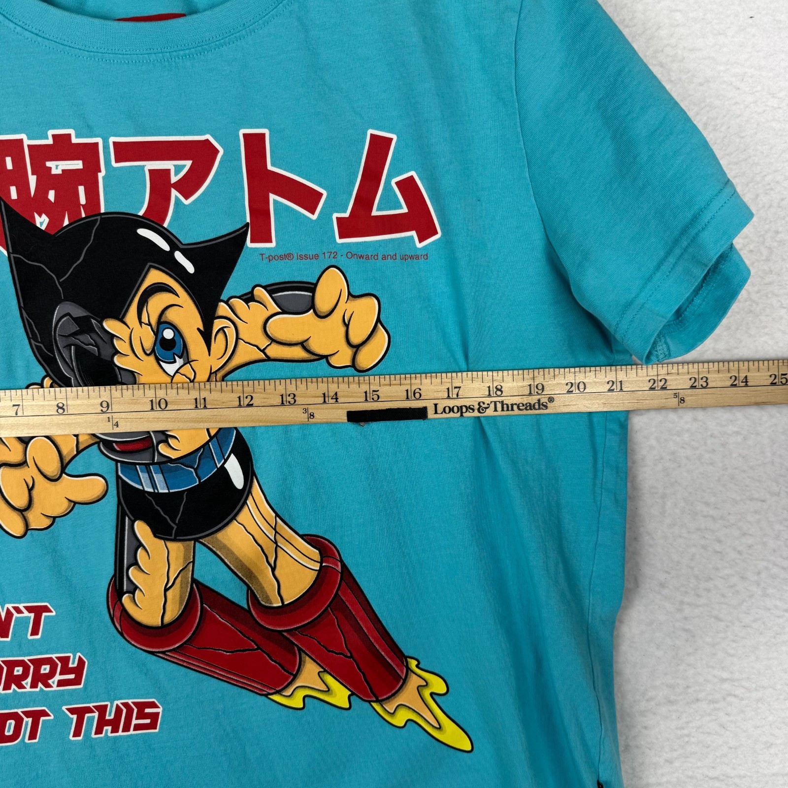 Astro Boy x T-Post Issue 172 Large Graphic T Shirt Onward and Upward Japan