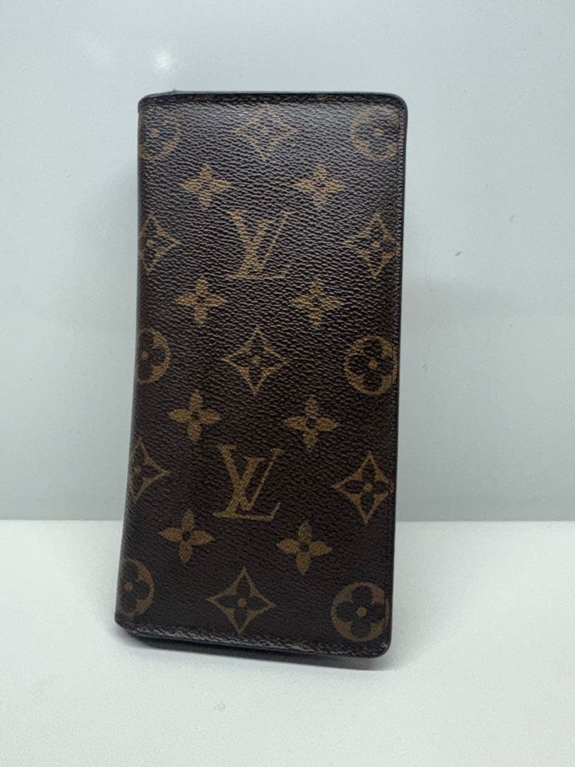 Louis Vuitton Monogram Portefeuille Brazza Long Wallet M66540 L7.5in W3.5in Card