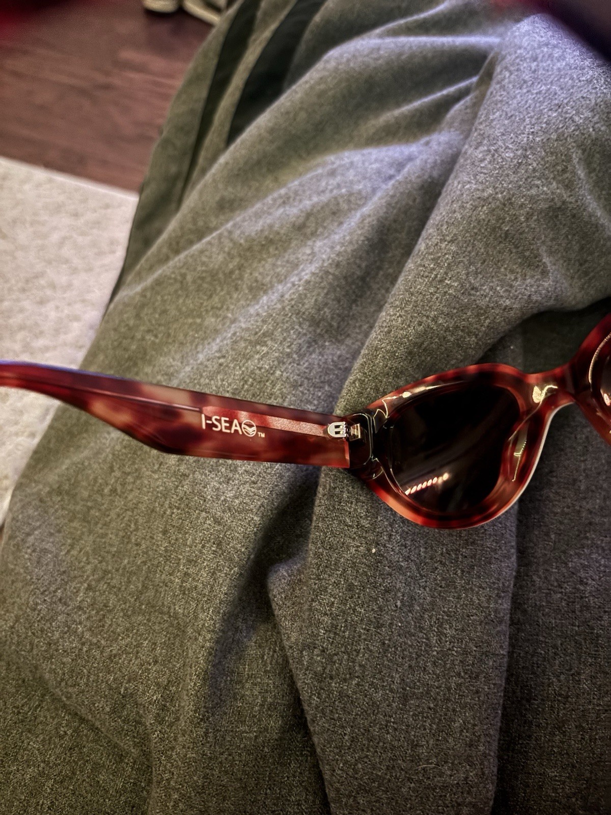 I-SEA SUKI Cat Eye Tortoise Shell Sunglasses Brown Tinted Lenses Women