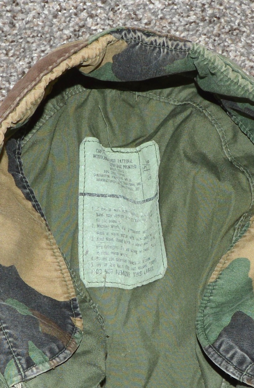 Two USMC Hats 1. Camouflage 2. BDU Desert size 7 1/2′ and 7 5/8″