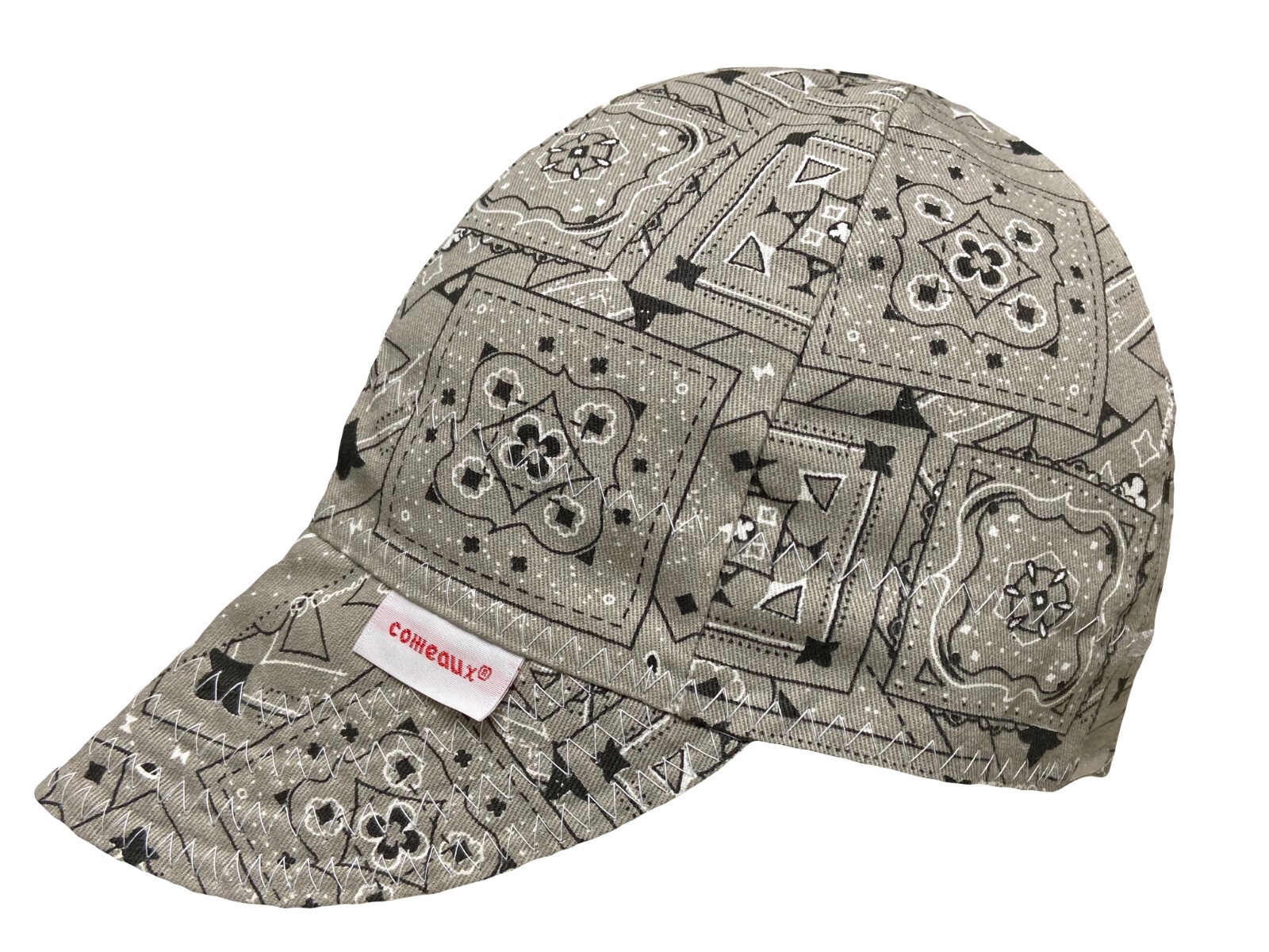 NWT 1 Comeaux Caps Welding Welders Hat BANDANA Reversible Black Blue Grey Red