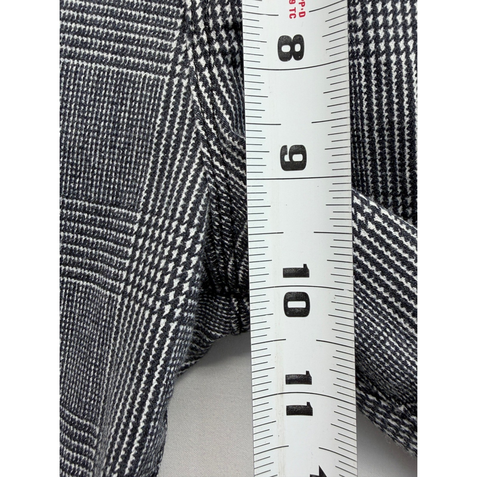 Frame Le Crop Mini Boot Plaid Jeans in Washed Grey Plaid Size 26 Houndstooth