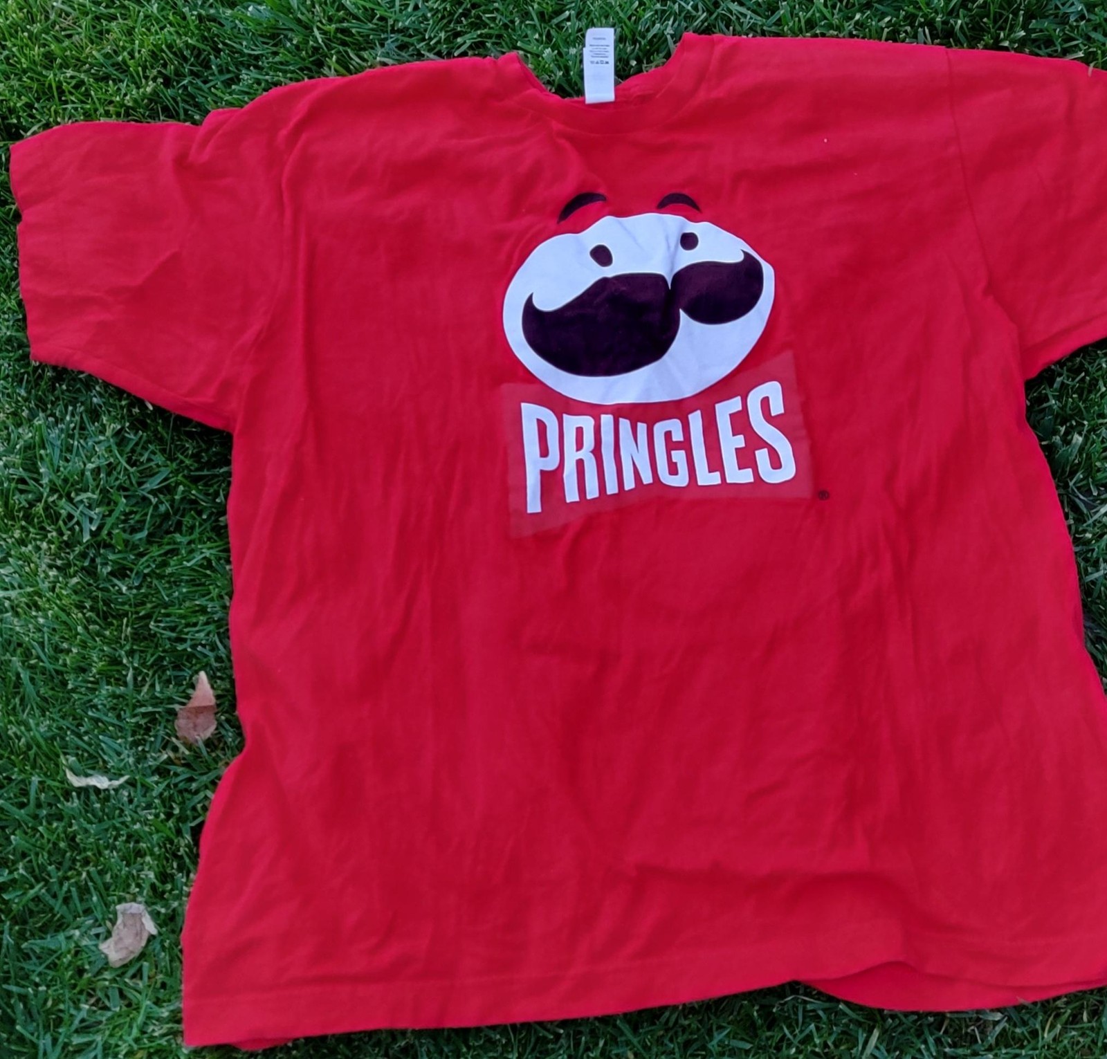 Pringles Shirt Mens Extra Large Red Logo Graphic Snack Food Tee Tultex 202 Chips