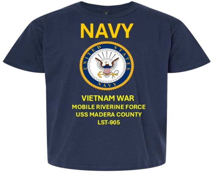 USS MEEKER COUNTY LST-980 * MRF* VIETNAM*SHIRT NV*NAVY OFFICIALLY LICENSED