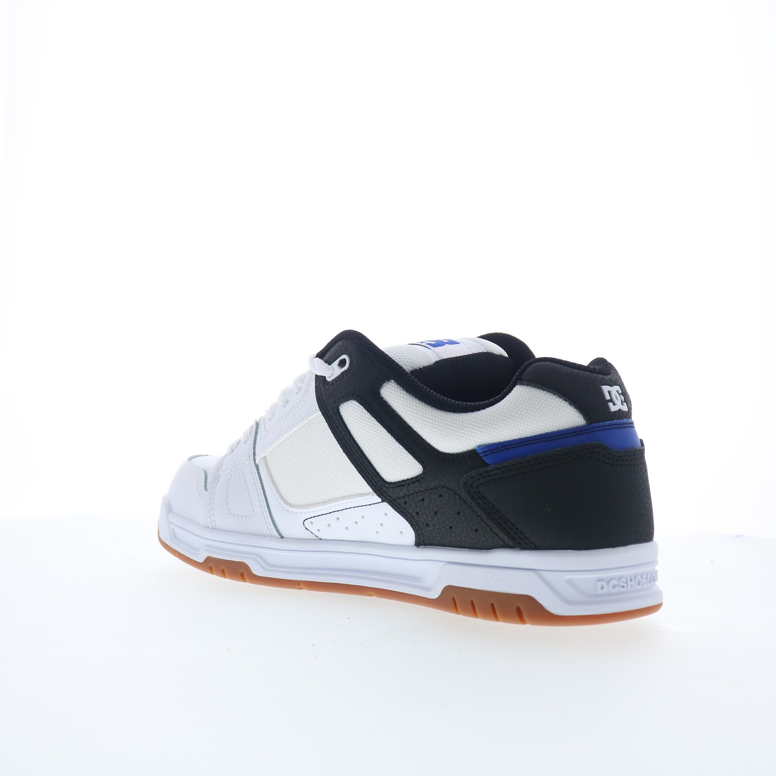 DC Stag DC01813100-WBBLGM Mens White Leather Skate Inspired Sneakers Shoes