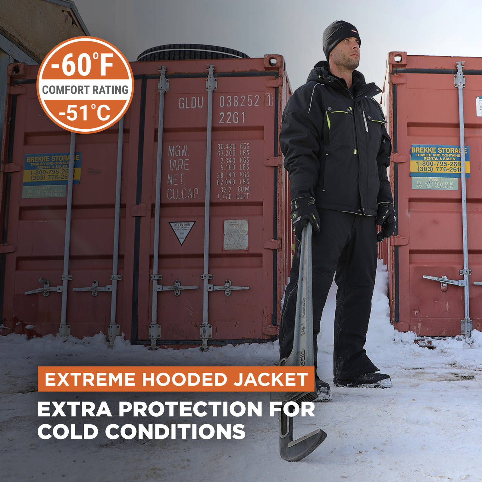 RefrigiWear Extreme Hooded Insulated Jacket
