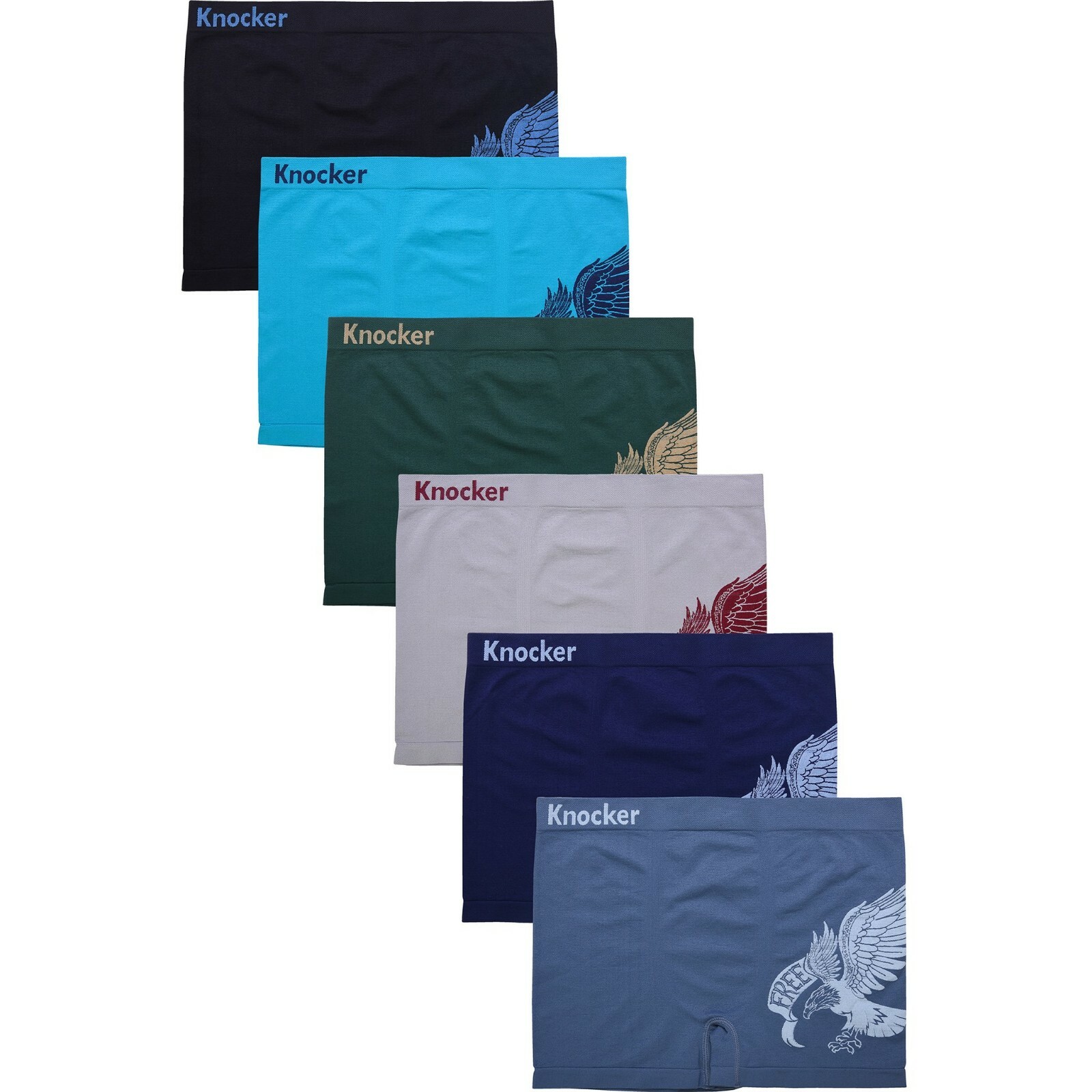 3 6 12 Microfiber Boxer Briefs Underwear Seamless Compression One Size #MS067