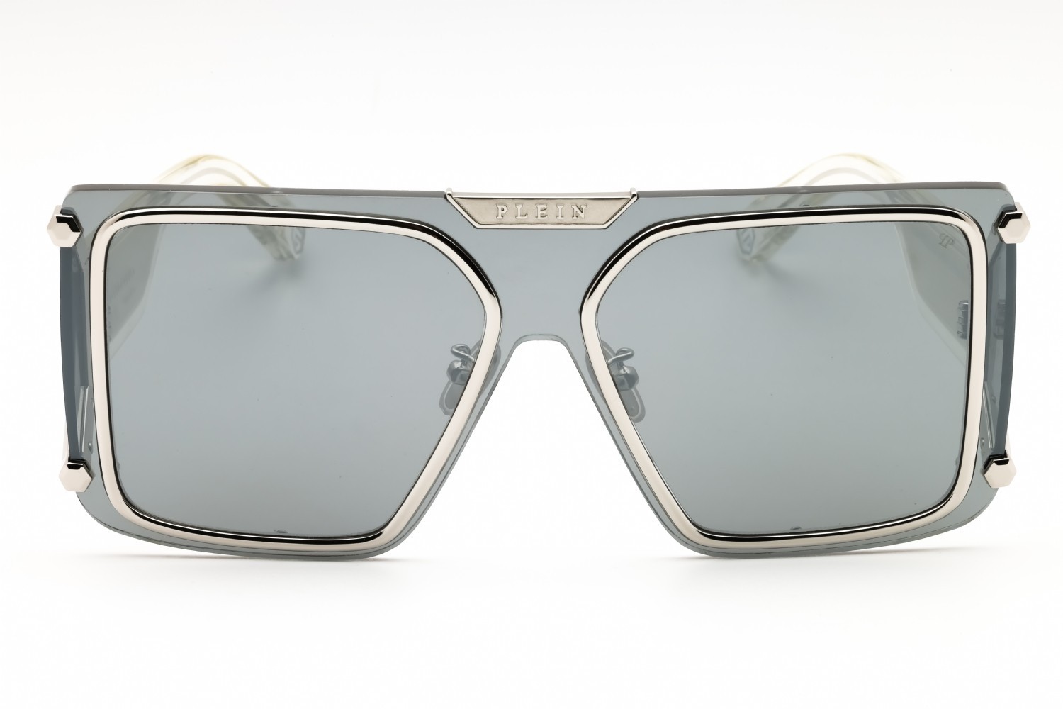 PHILIPP PLEIN SPP096M 99579X Sunglasses Silver Frame Silver Lenses 99mm