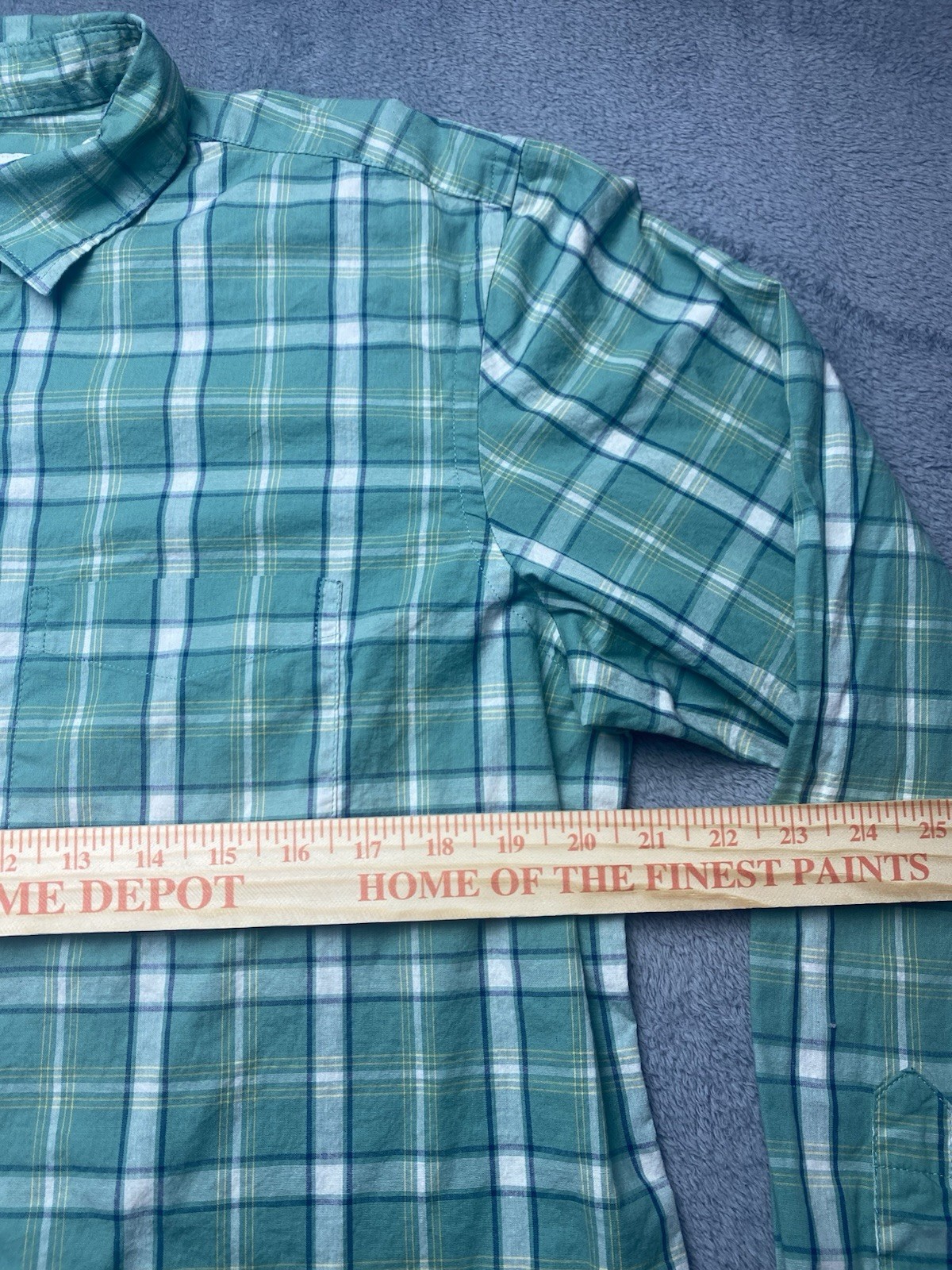 Old Navy Everyday Shirt Built-In Flex Plaid Button Down Shirt Mens Regular Sz L