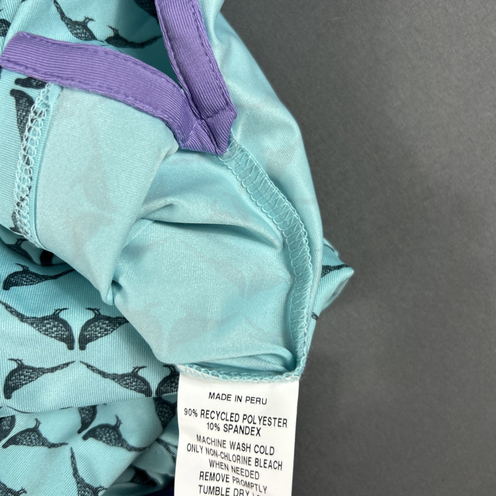Greyson Golf Shirt Polo Siamese Turtle Dove Print Small Skystone Blue MSRP $118