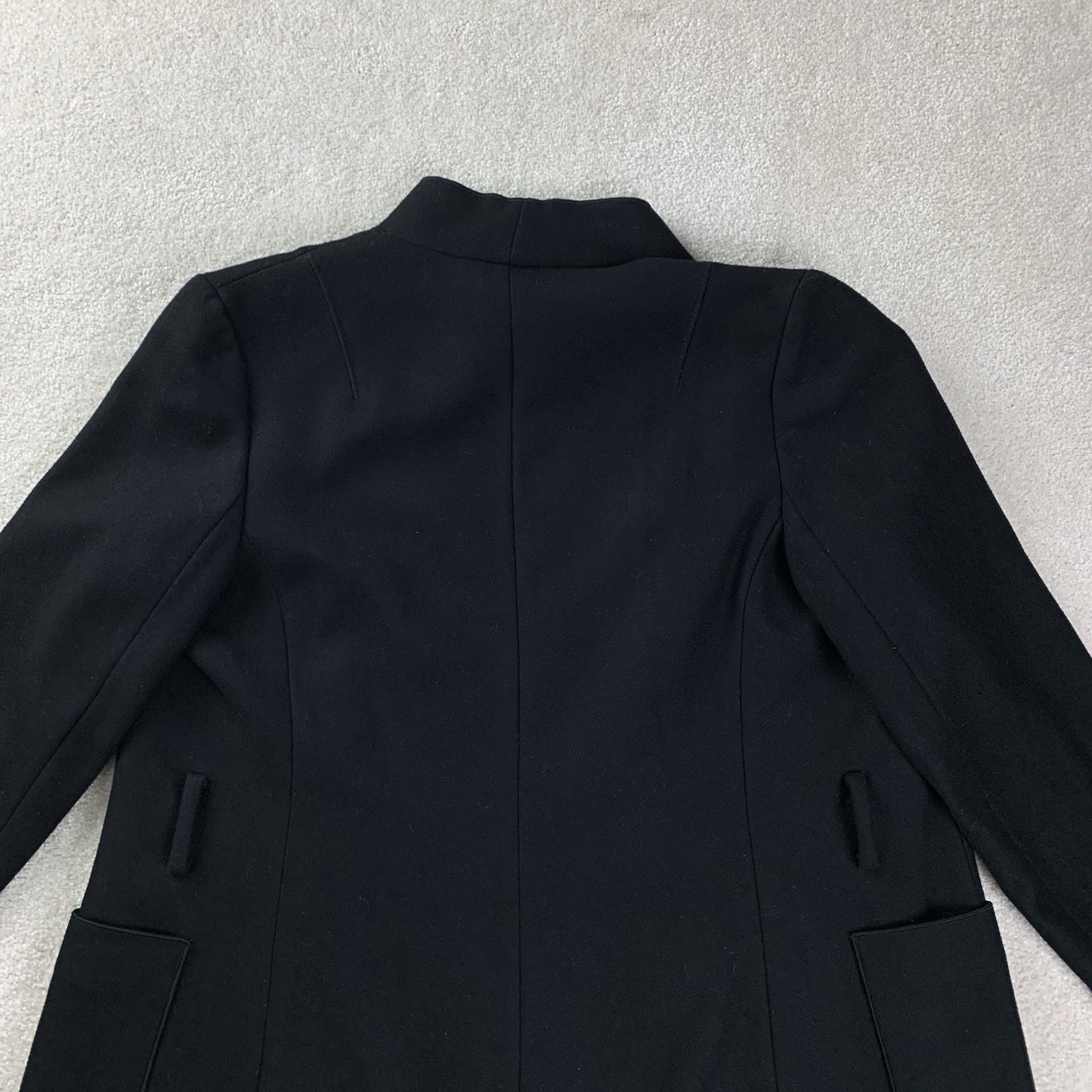 Banana Republic Italian Wool Black Lined Mario Bellucci Coat