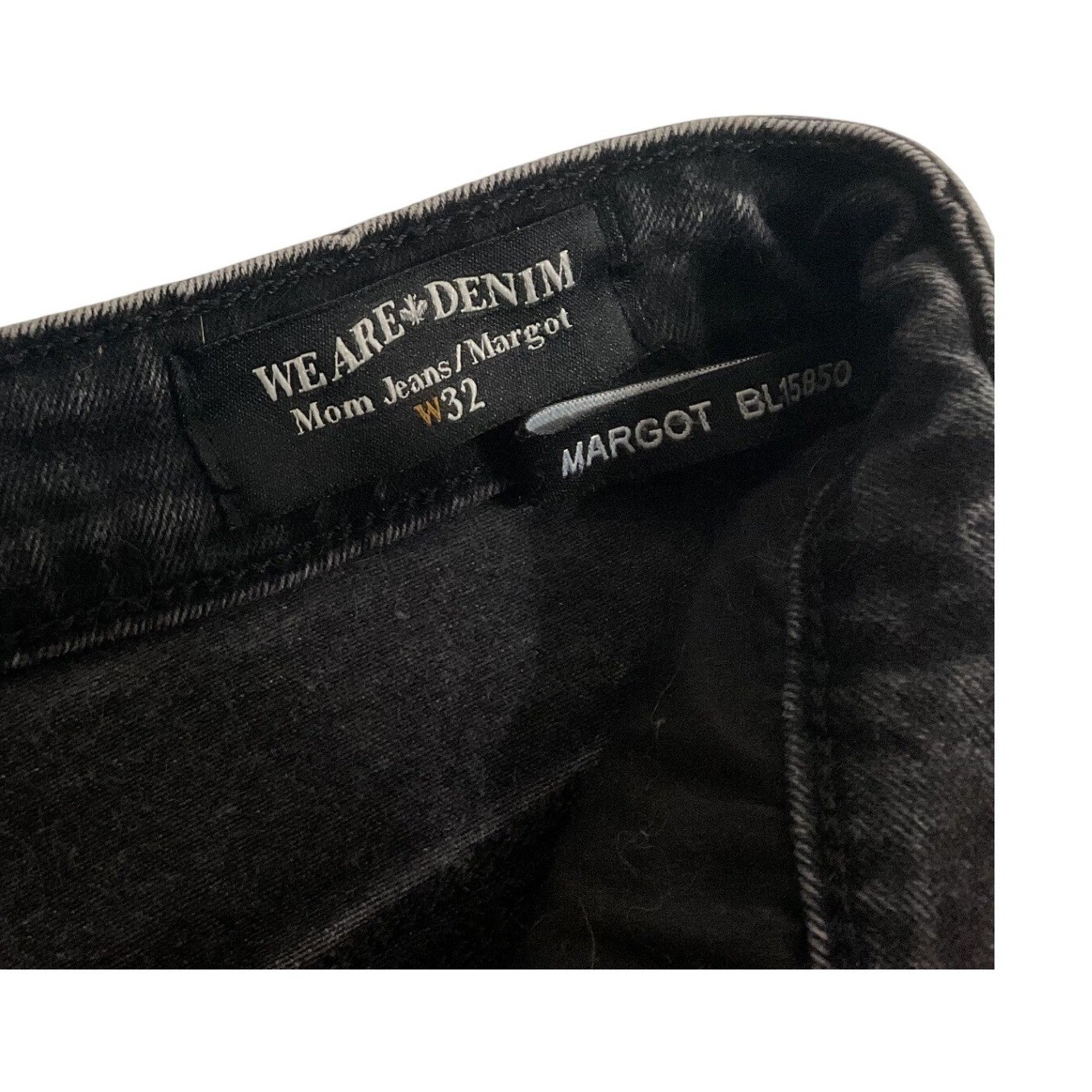 Buffalo Margot Mom Jeans Women 32 Black High Rise Tapered Stretch Denim