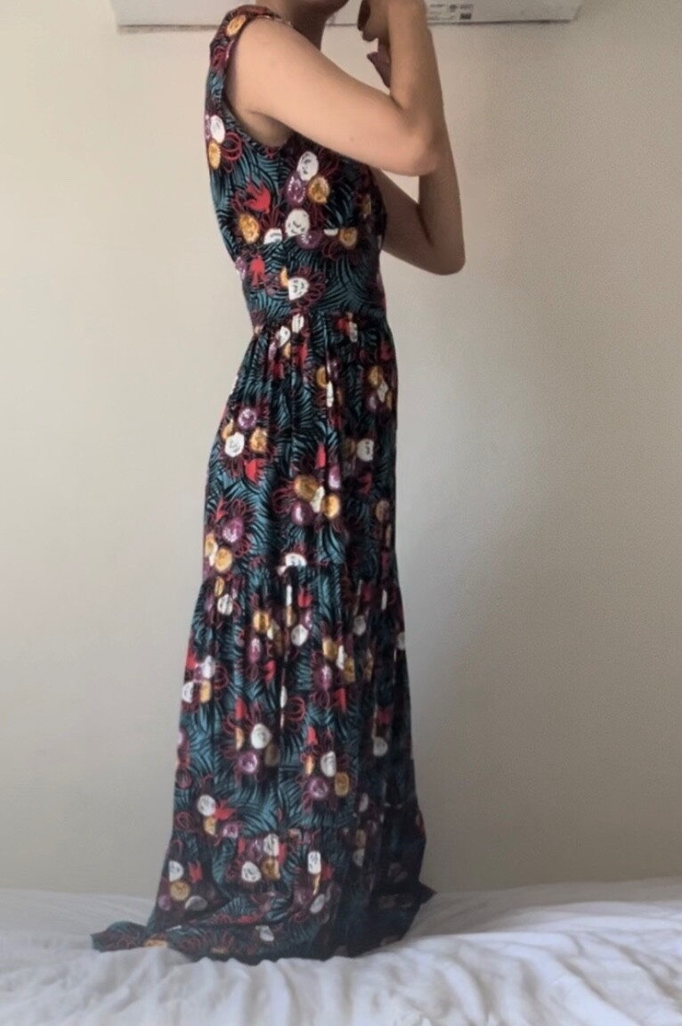 ED2026 Trashy Diva Bianca Petal Long Dress Curious Corsage Size 0