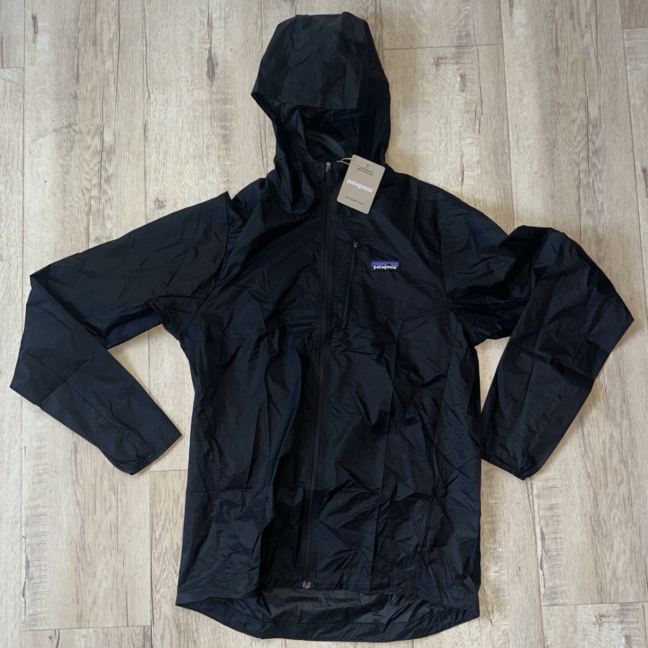 NEW 2026 Patagonia Houdini Full Zip Pullover Mens Large Black SP26 24142