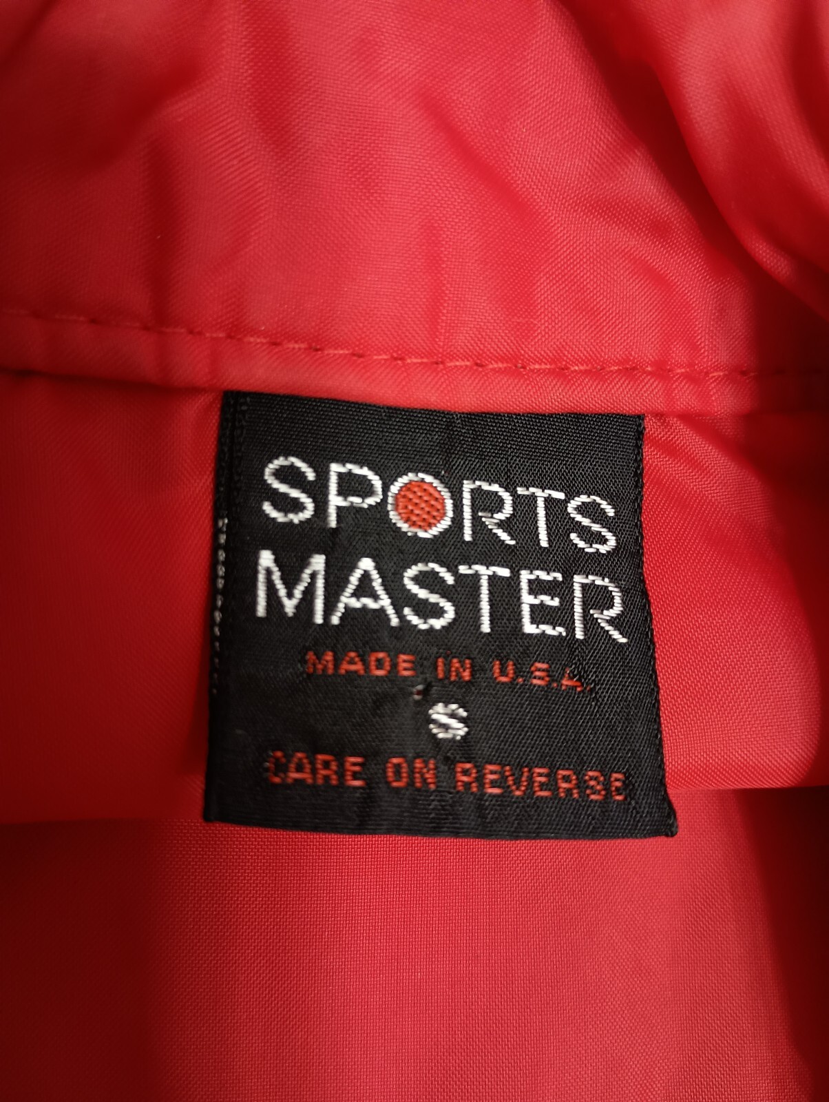 Sports Master Troy Bilt Mens Red Lightweight Snap Up Windbreaker Size Small
