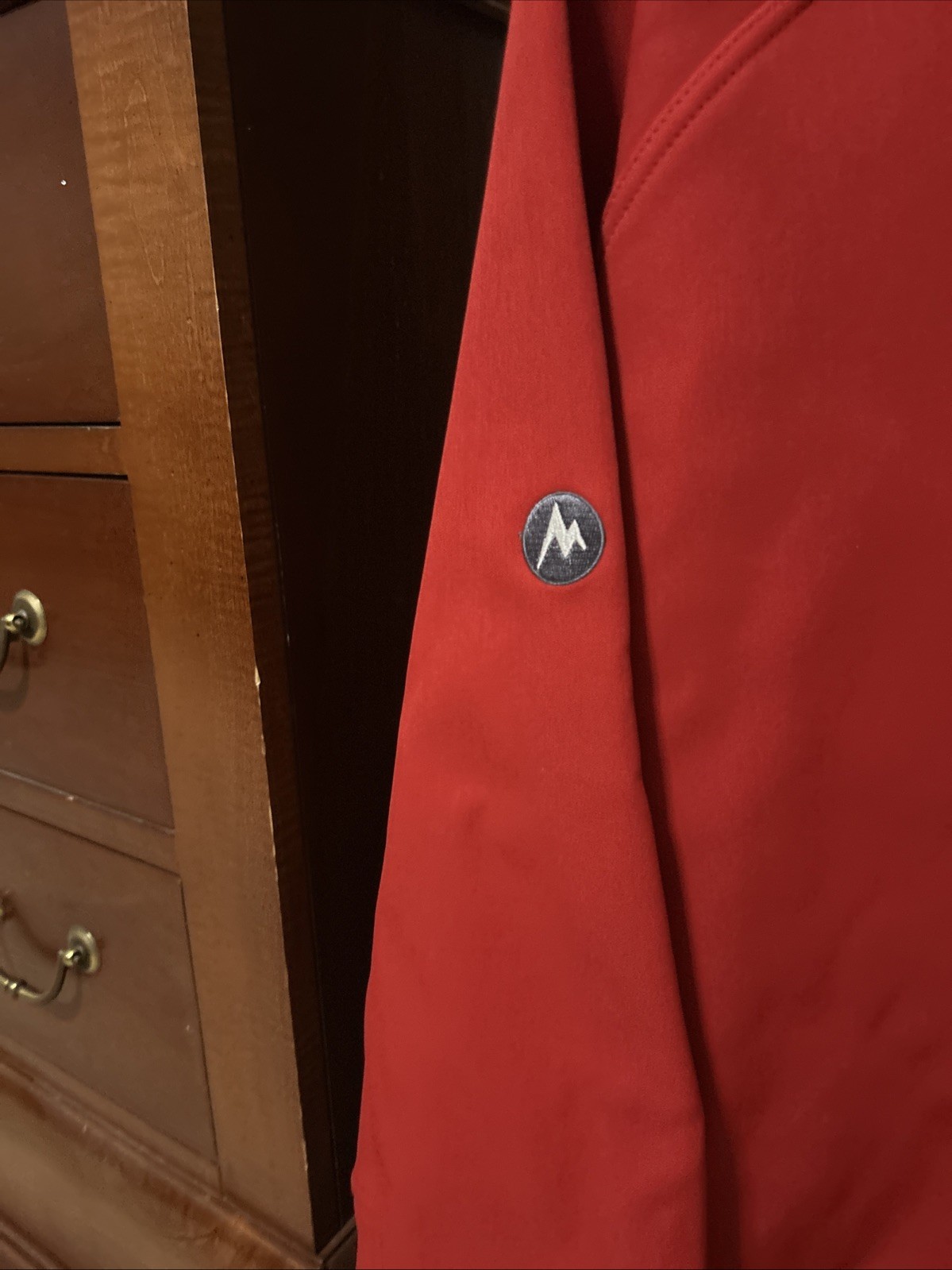 Marmot Soft Shell Full Zip Jacket Men’s XL EXTRA LARGE fleece Lining Red