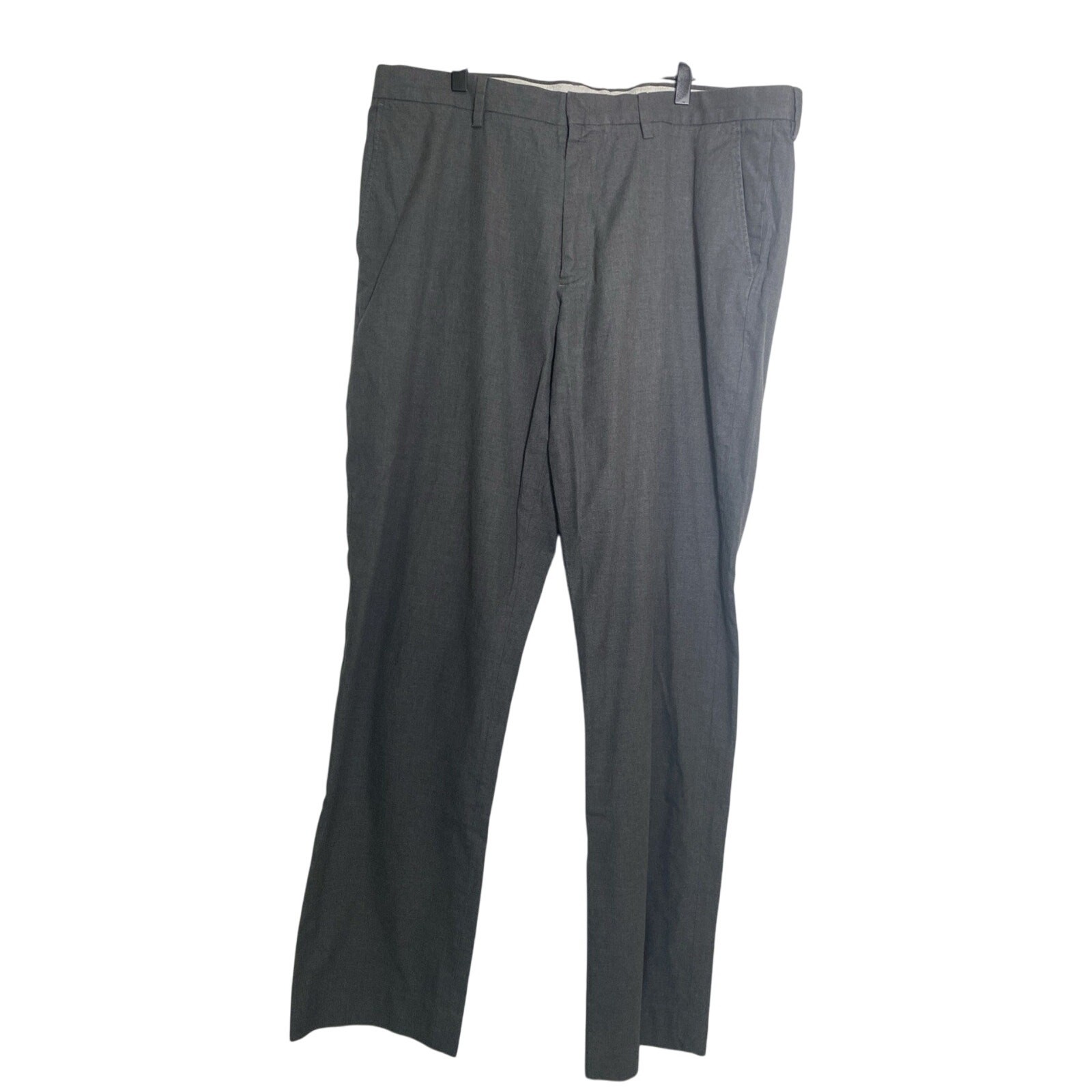 J. Crew Bowery Pants Mens 36×34 Gray Classic Fit Flat Front 100% Cotton