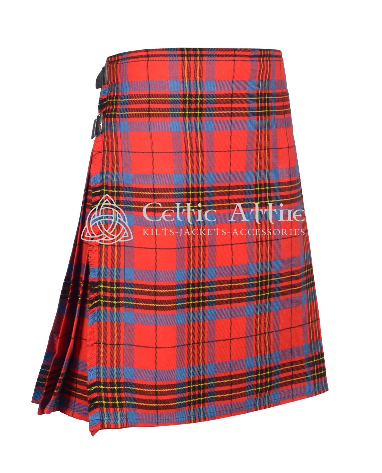 Leslie Red Ancient Tartan 8 Yard Scottish Kilt – Made to Order By Celtic Attire