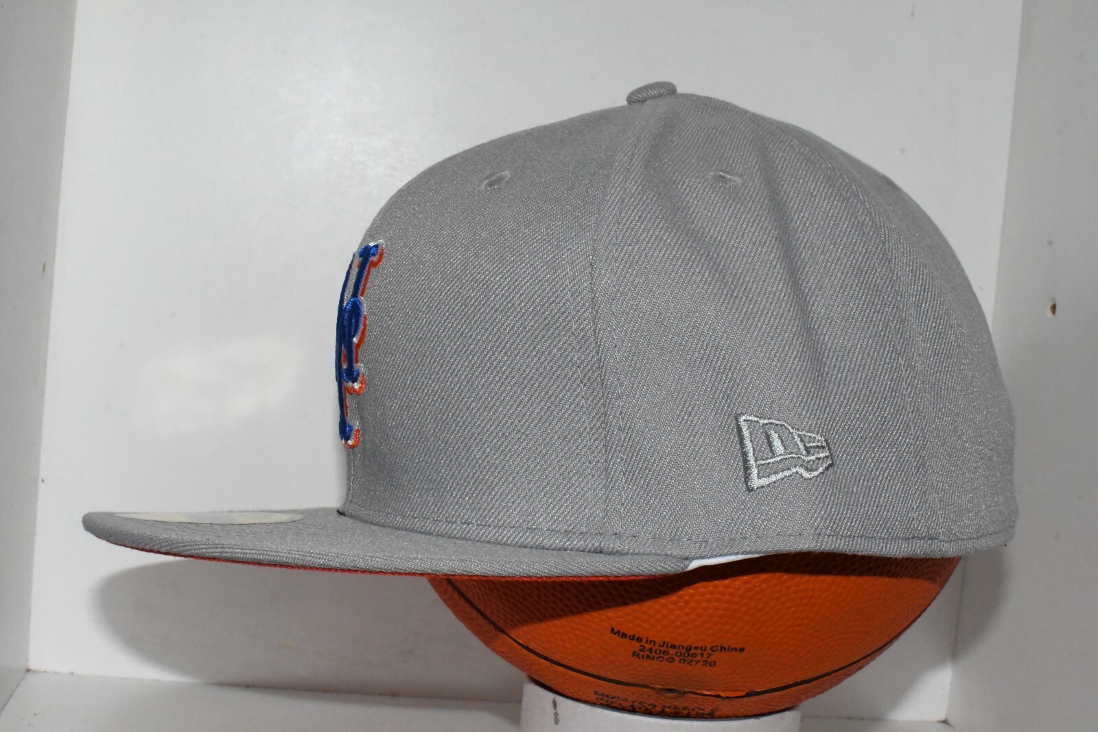 NEW YORK METS 50th ANNIVERSARY FRESH GRAY NEW ERA FITTED HAT – SIZE 7 1/2