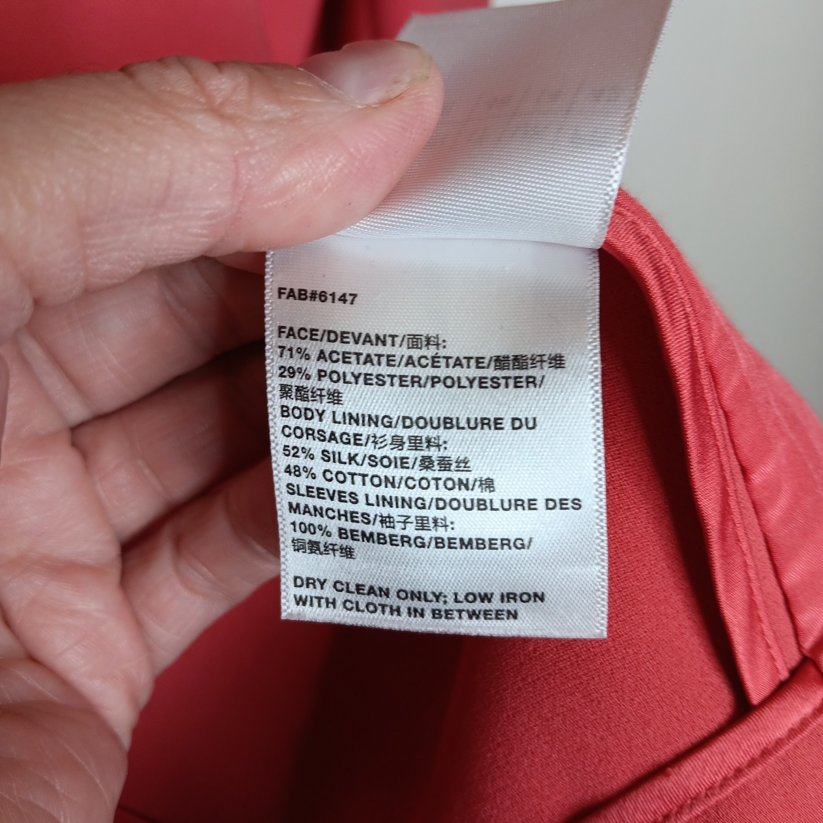 Lafayette 148 New York Suit Set Blazer 10 Pants 8 Coral 2 Piece Career Luxury