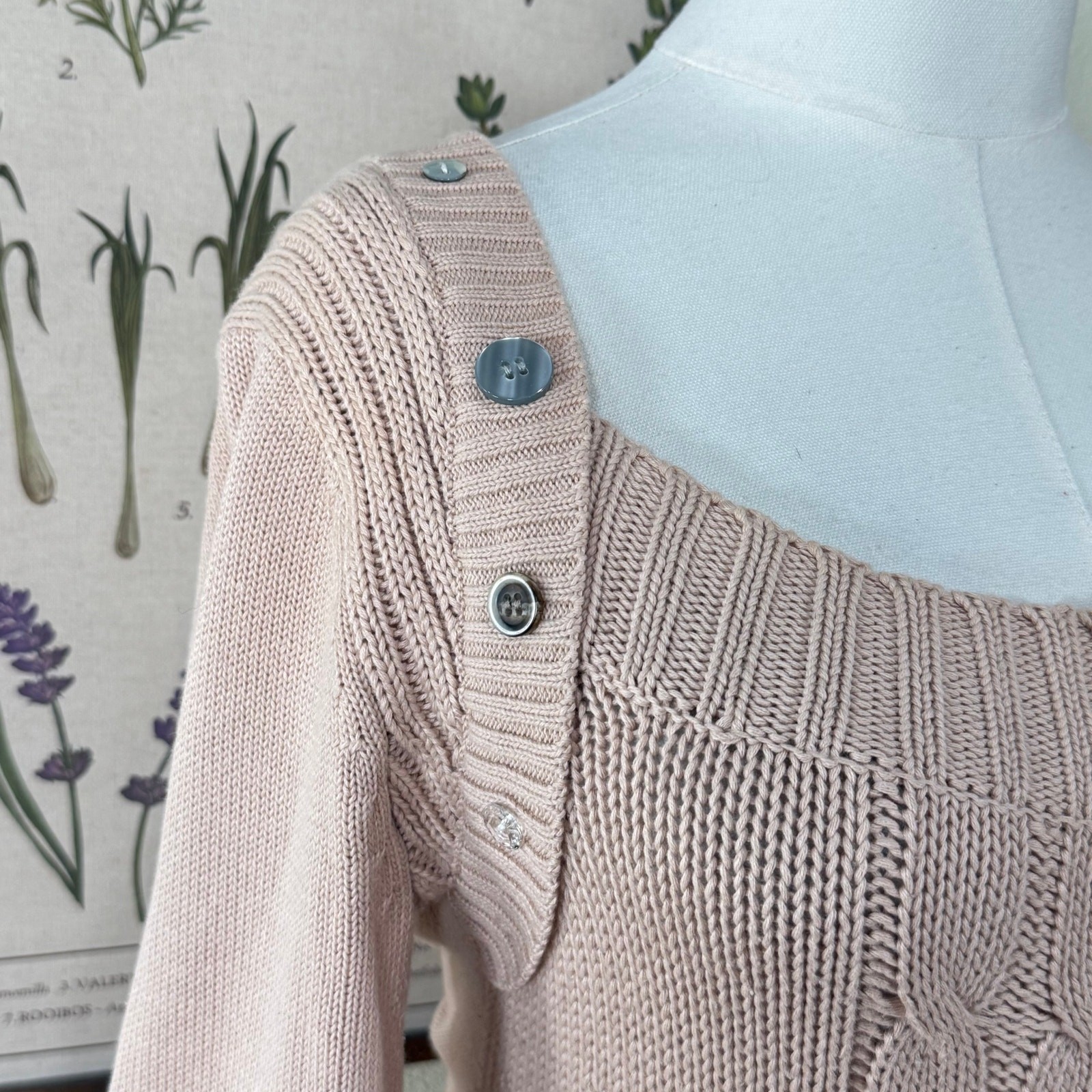 90s Y2k Crochet Ruffle Sweater Dress Himekaji Dolly Romantic Coquette Whimsy M