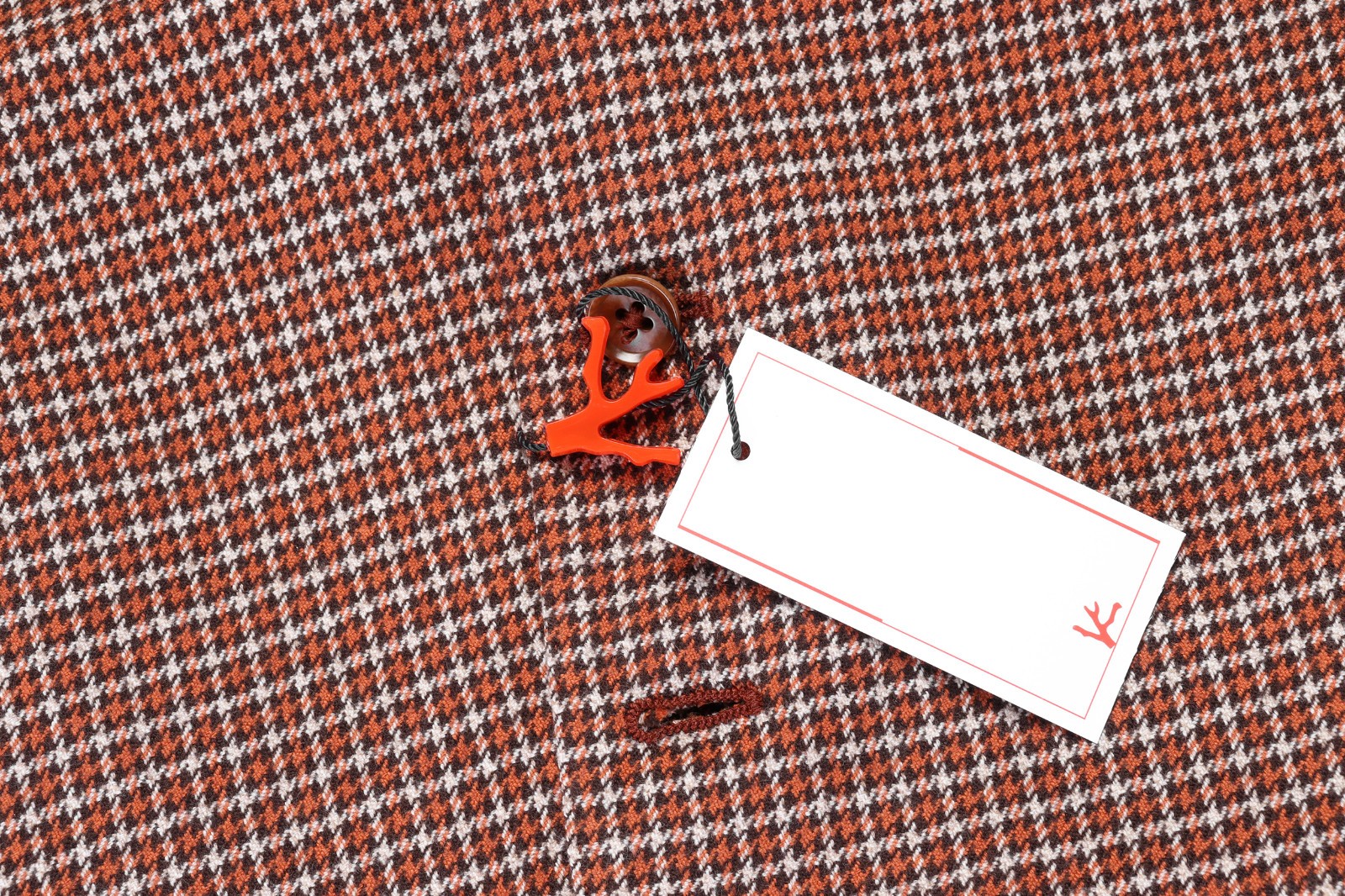 NWT ISAIA Napoli VEST beige brown orange Tweed wool handmade luxury Italy 48