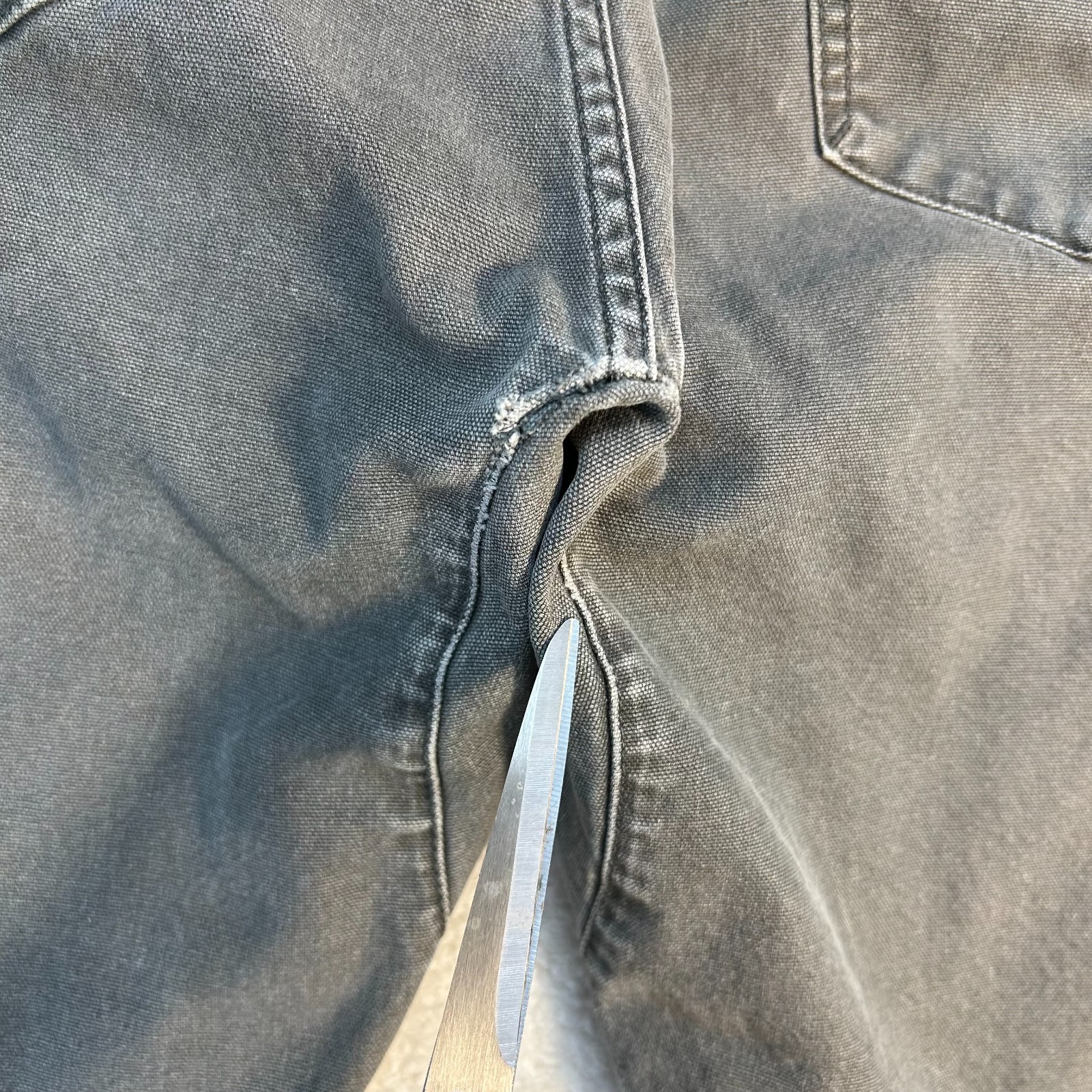 Proof Rover Pants Mens 34×32 Gray Stretch Canvas Slim Fit Straight Leg “Read”