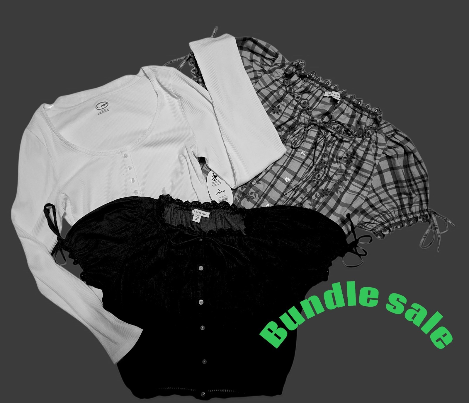 Bundle; size xs NWT free assembly shirts 3 pieces