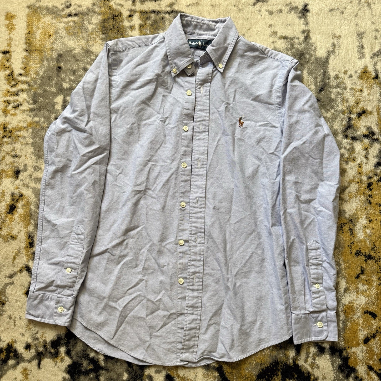 Ralph Lauren Men’s Light Blue Classic Fit Cotton Dress Shirt 14.5 37