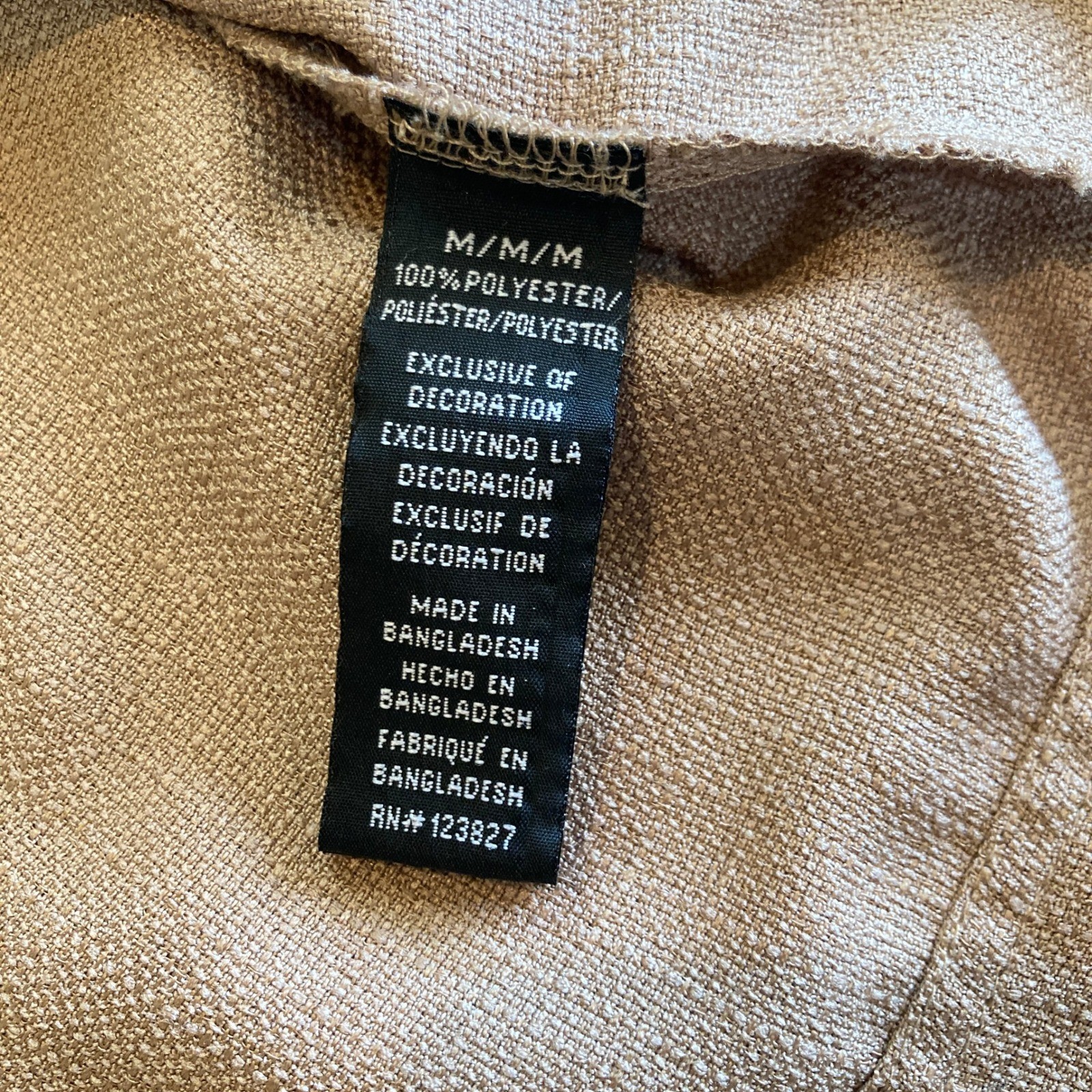 Malibu Beach Club Shirt Mens Medium Drill Clothing Tan Textured Camp Collar