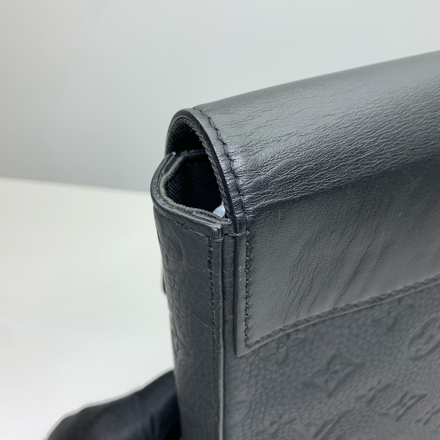 Louis Vuitton Pre-Owned Authentic Steamer Clutch Black Free Shipping 32x22x4cm