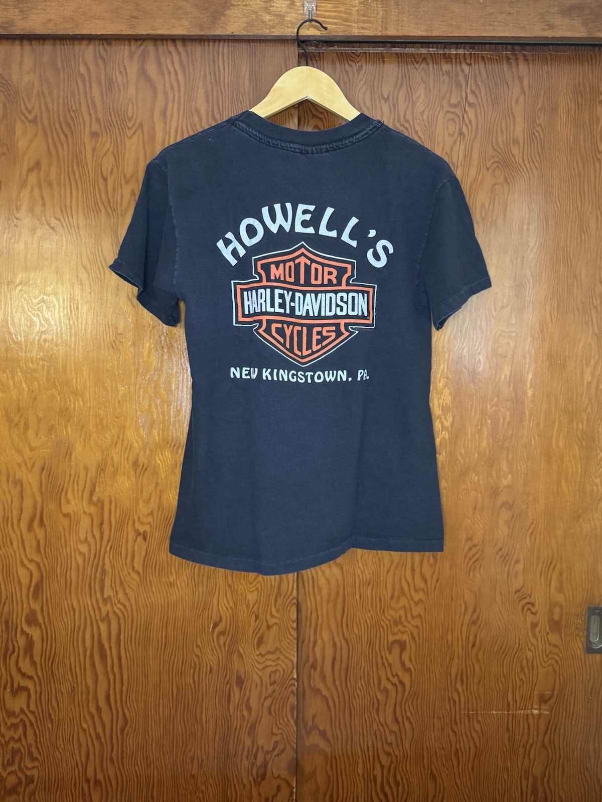 Medium Vintage 90s Harley Davidson Graphic T Shirt Eagle USA Motorcycle Biker